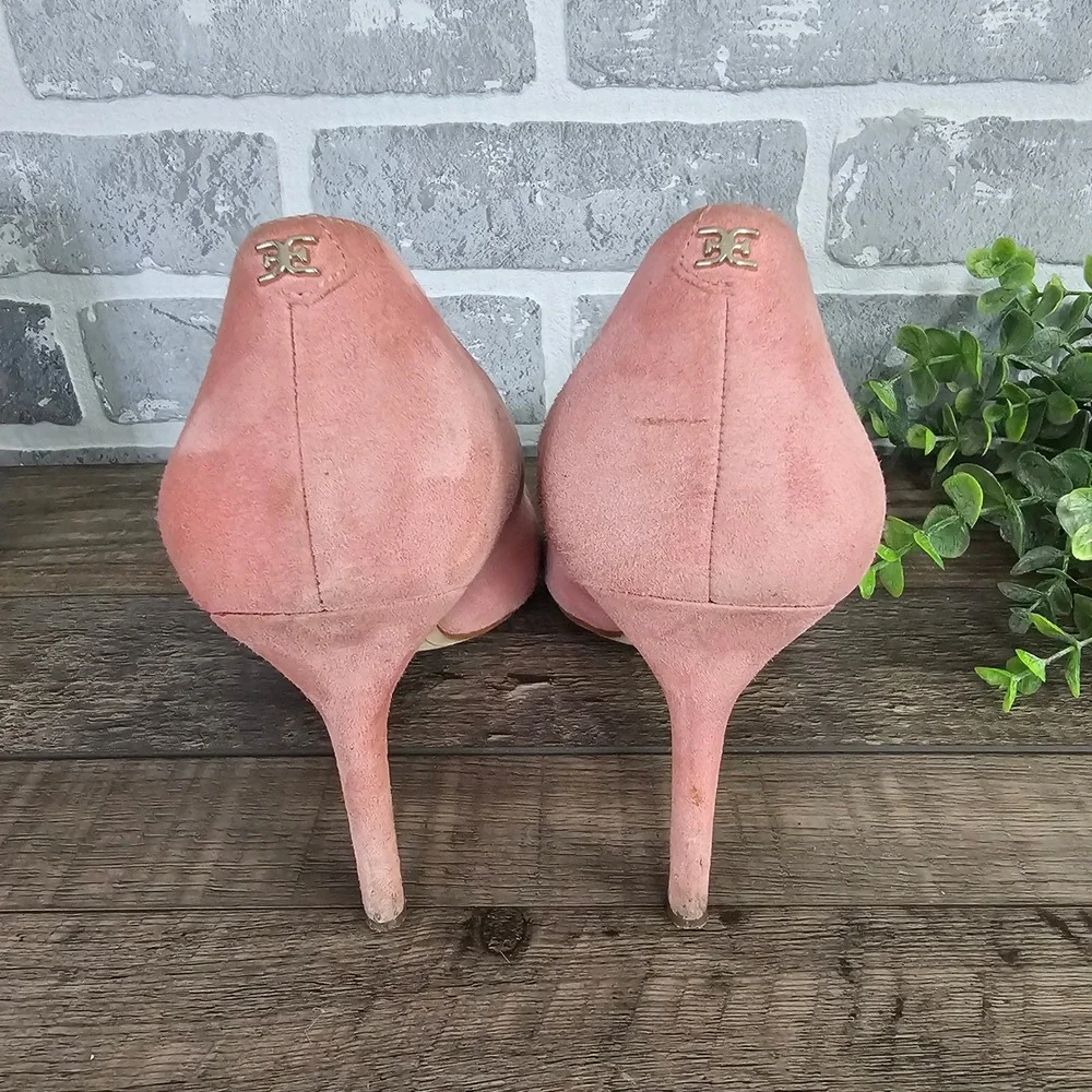Sam Edelman Hazel Pink Suede Pointed Toe Stiletto Pumps Womens 8.5M Coquette - Picture 4 of 8